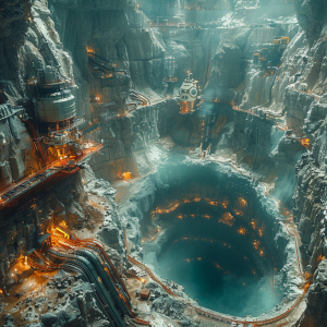 Deep mining module